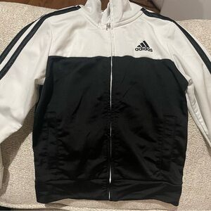 Adidas kids 4t Black and White track Jacket